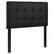 Front. Alamont Home - Lennox Button Tufted Upholstered Headboard - Black.