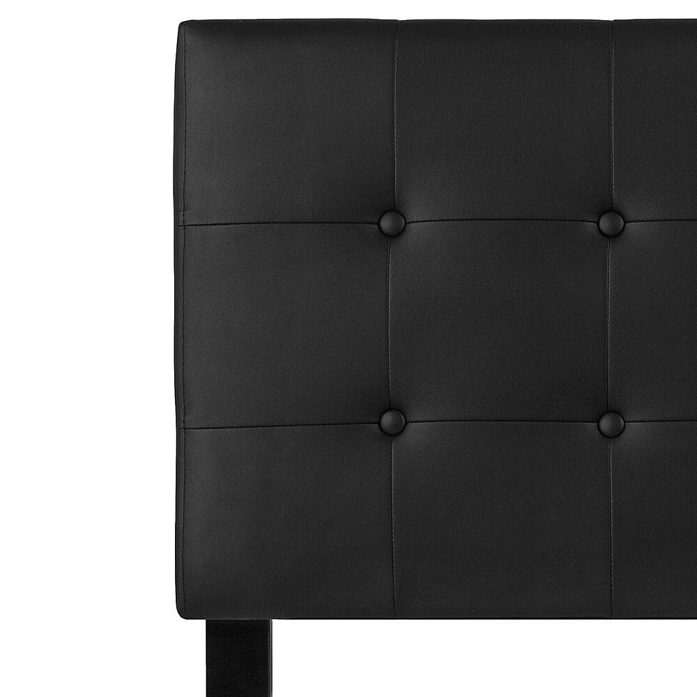 Best Buy Alamont Home Lennox Button Tufted Upholstered Headboard Black
