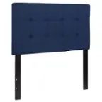 Front. Alamont Home - Bedford Quilted Tufted Upholstered Headboard - Navy.
