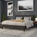 Alt View 16. Alamont Home - Melbourne Metal Upholstered Headboard - Modern Headboard - Black.