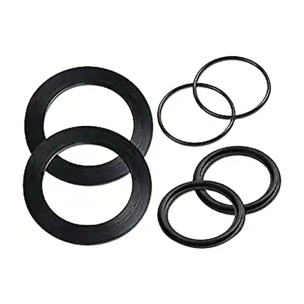 Front. Intex - Large Strainer Rubber Washer and Ring Pack Replacement Parts - Black.