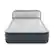 Angle. Intex - Dura Beam Deluxe Queen Airbed with Built in Pump and Ultra Plush Headboard - Gray.