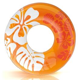 Intex - Colorful Transparent 36 Inch Inflatable Swimming Pool Single Ring Float - Multicolor