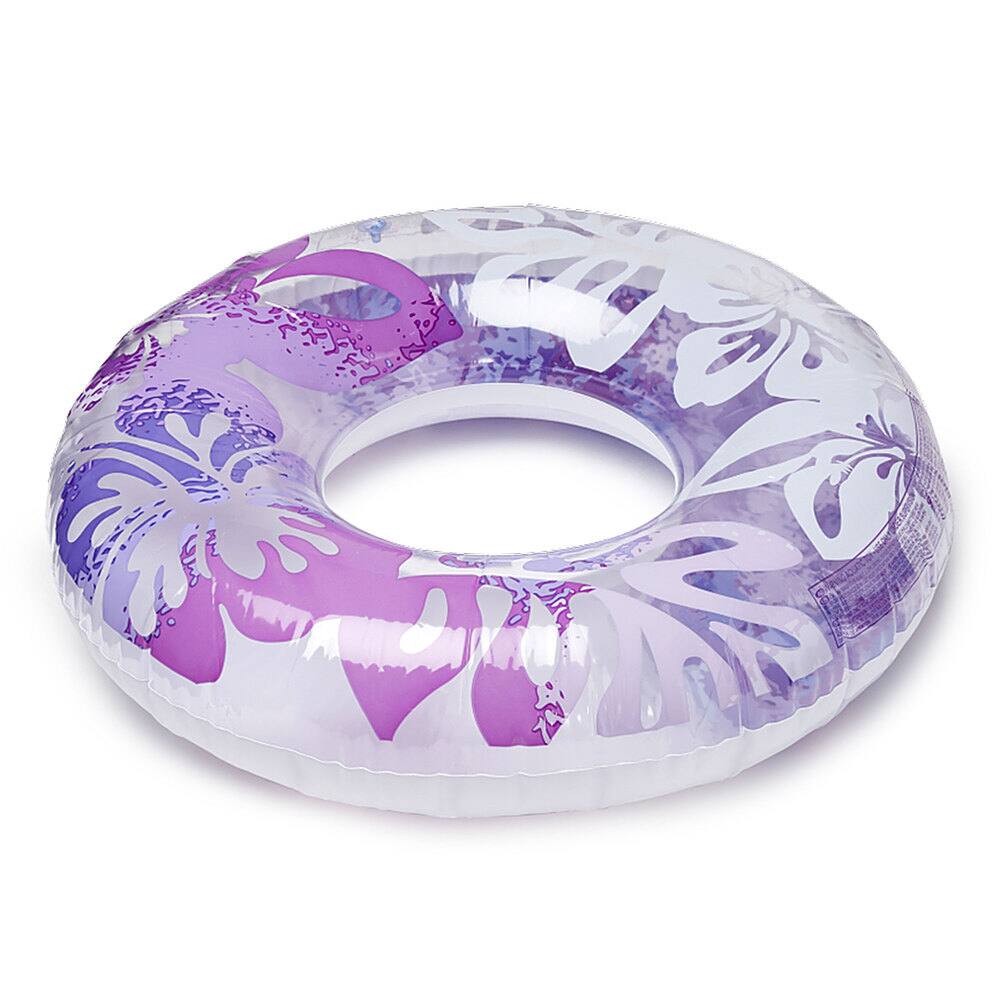 Alt View 12. Intex - Colorful Transparent 36 Inch Inflatable Swimming Pool Single Ring Float - Multicolor.