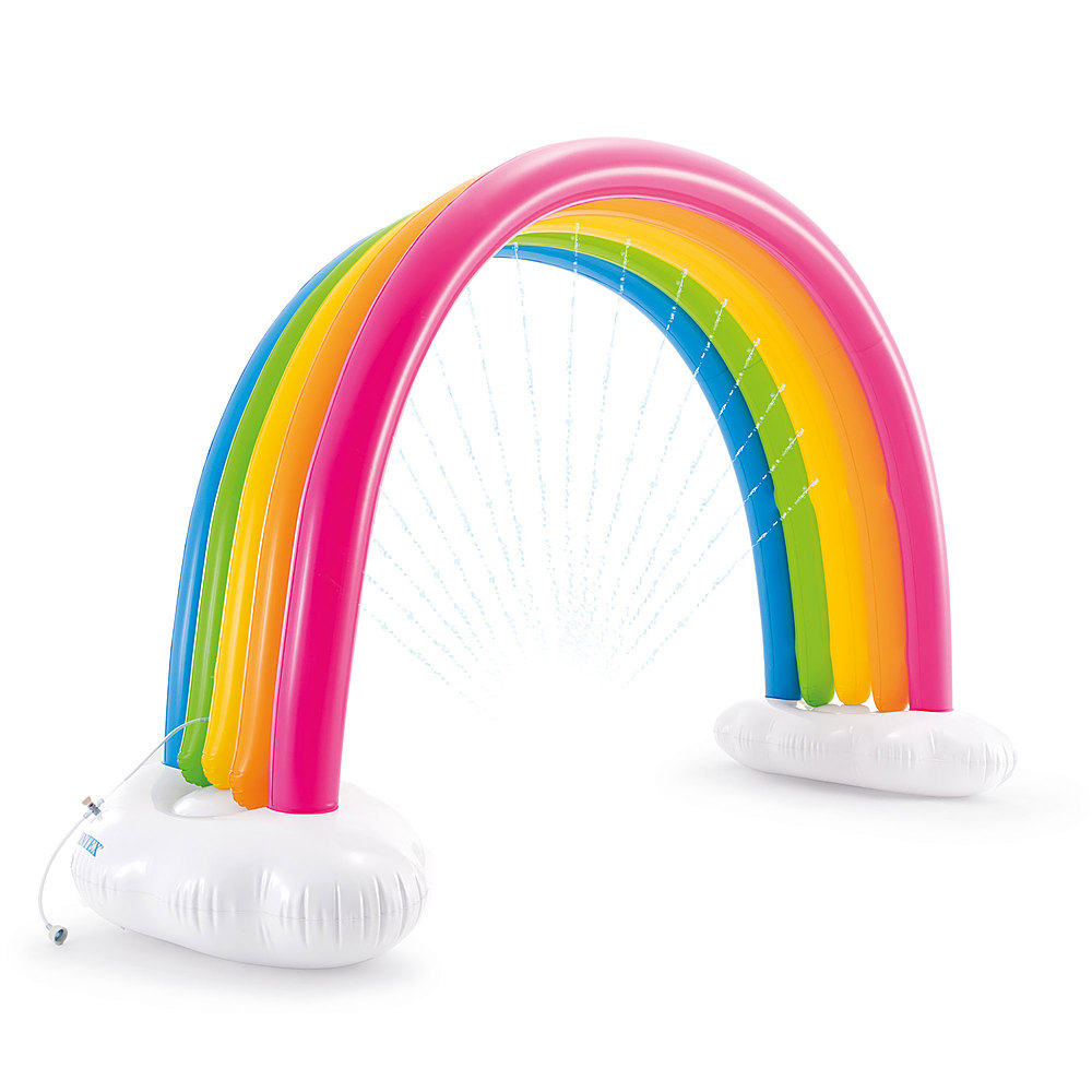 Angle View: Intex - Inflatable Rainbow Cloud Outdoor Kids Play Sprinkler for Ages 3 and Up - Multicolor
