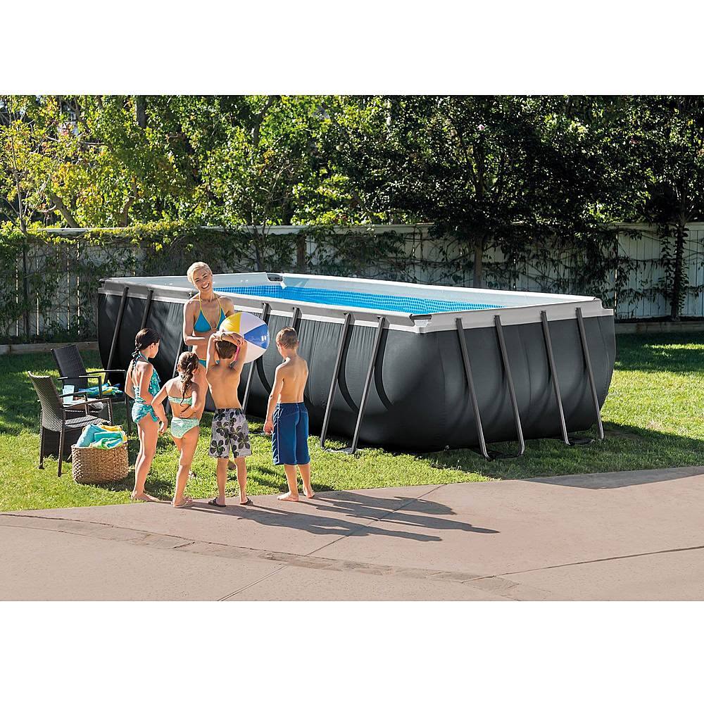 Alt View 11. Intex - 18Ft x 52In Ultra XTR Rectangular Frame Swimming Pool Kit w/ Pump & Canopy.