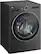 Angle. LG - 5.0 Cu. Ft. High-Efficiency Stackable Smart Front Load Washer with Steam and TurboWash 360 - Black Steel.