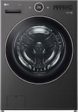 LG - 5.0 Cu. Ft. High-Efficiency Stackable Smart Front Load Washer with Steam and TurboWash 360 - Black Steel