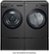 Alt View 36. LG - 5.0 Cu. Ft. High-Efficiency Stackable Smart Front Load Washer with Steam and TurboWash 360 - Black Steel.