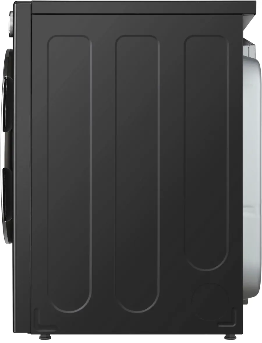 Alt View 27. LG - 7.4 Cu. Ft. Stackable Smart Electric Dryer with TurboSteam - Black Steel.