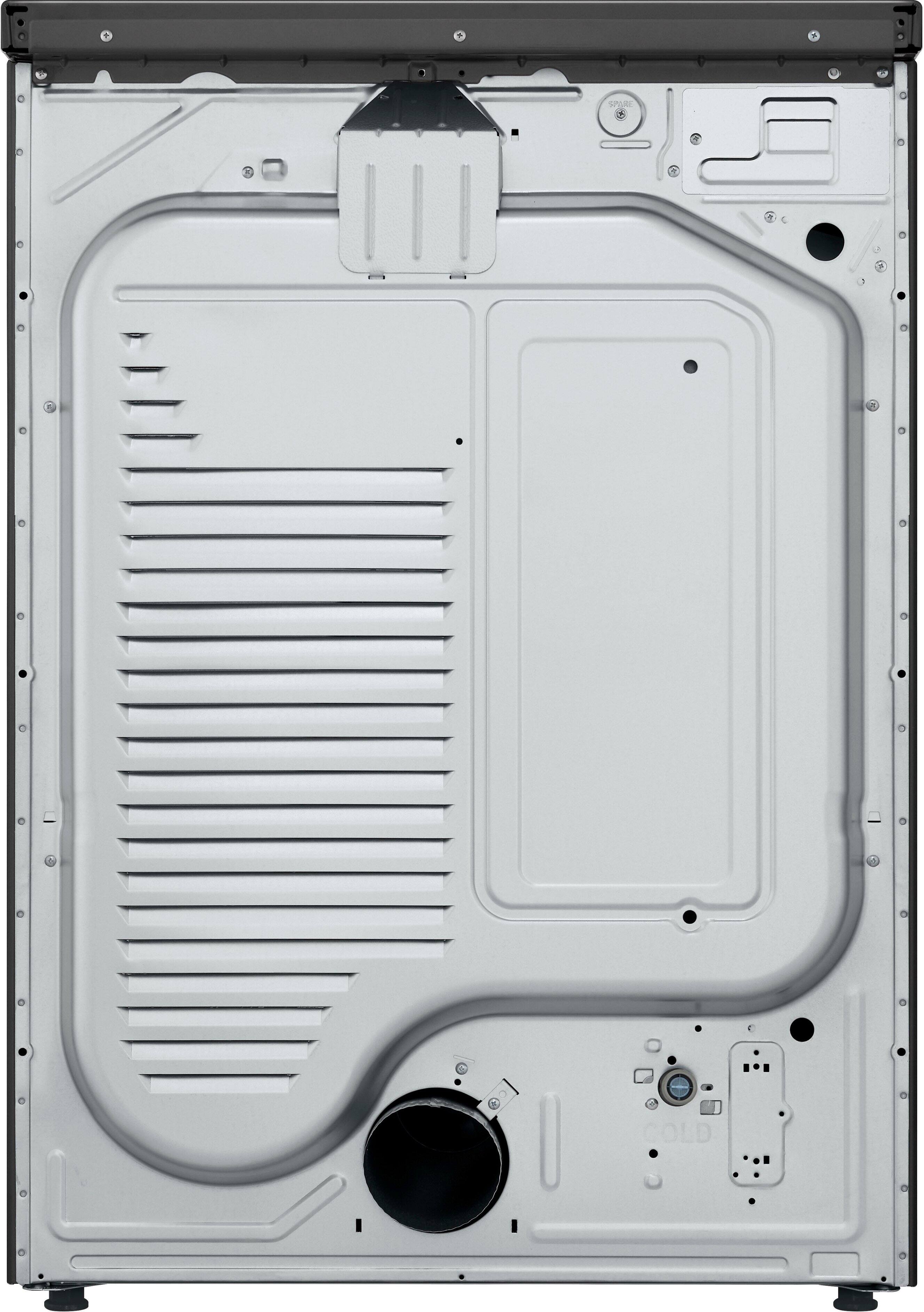 Alt View 28. LG - 7.4 Cu. Ft. Stackable Smart Electric Dryer with TurboSteam - Black Steel.