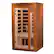 Angle. Golden Designs - Barcelona 1 to 2 Person Hemlock Wood Low EMF FAR Infrared Sauna For Home - Brown.