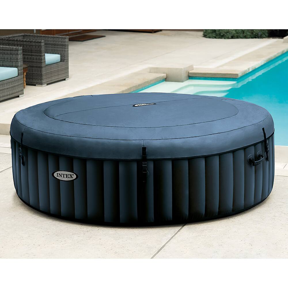 Alt View 14. Intex - PureSpa Plus Portable Inflatable Hot Tub Bubble Jet Spa 85 x 28 in - Blue.