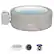 Front. Bestway - SaluSpa Zurich 4-Person Portable Round Inflatable Air Jet Hot Tub Spa - Gray.