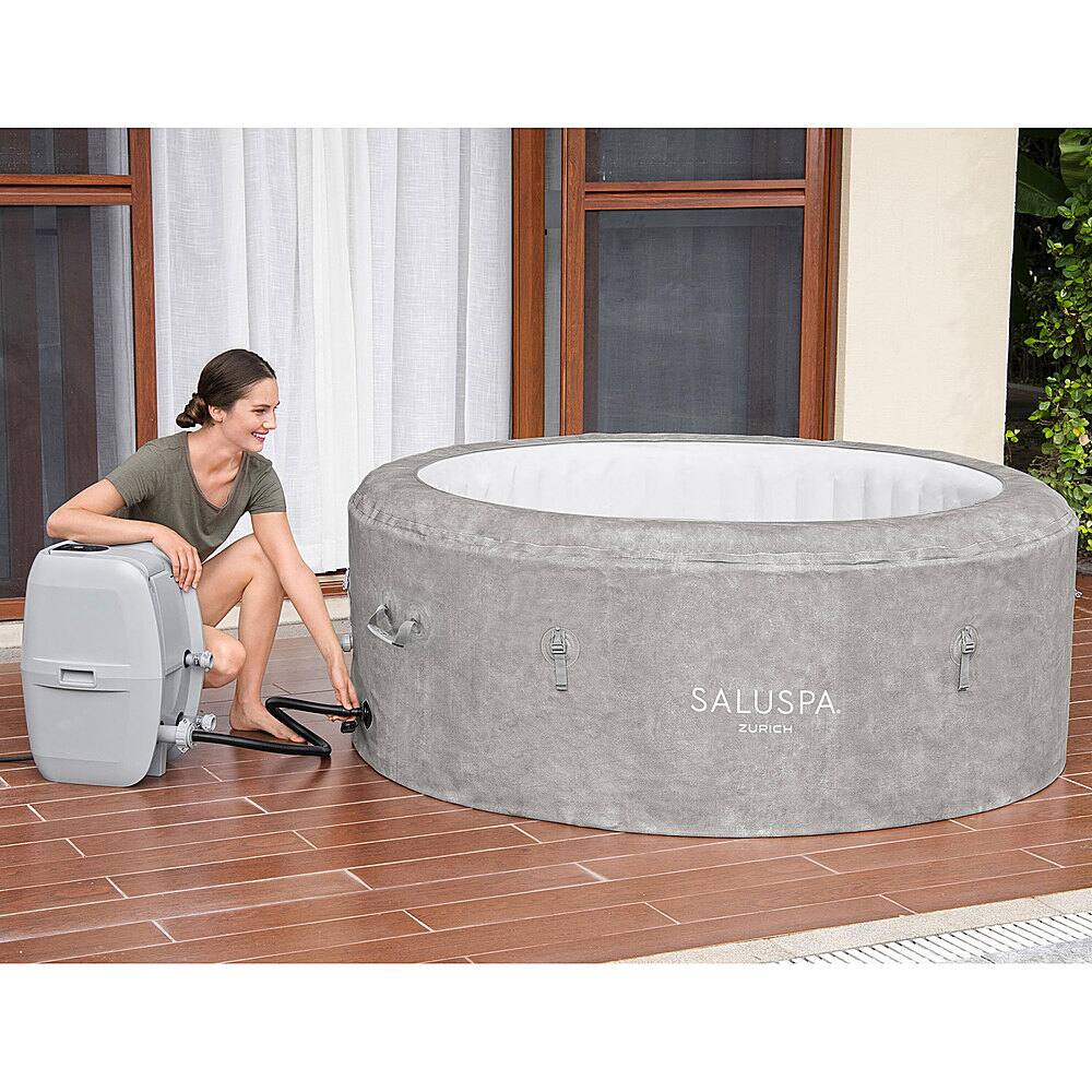 Best Buy Bestway SaluSpa Zurich 4Person Portable Round Inflatable Air