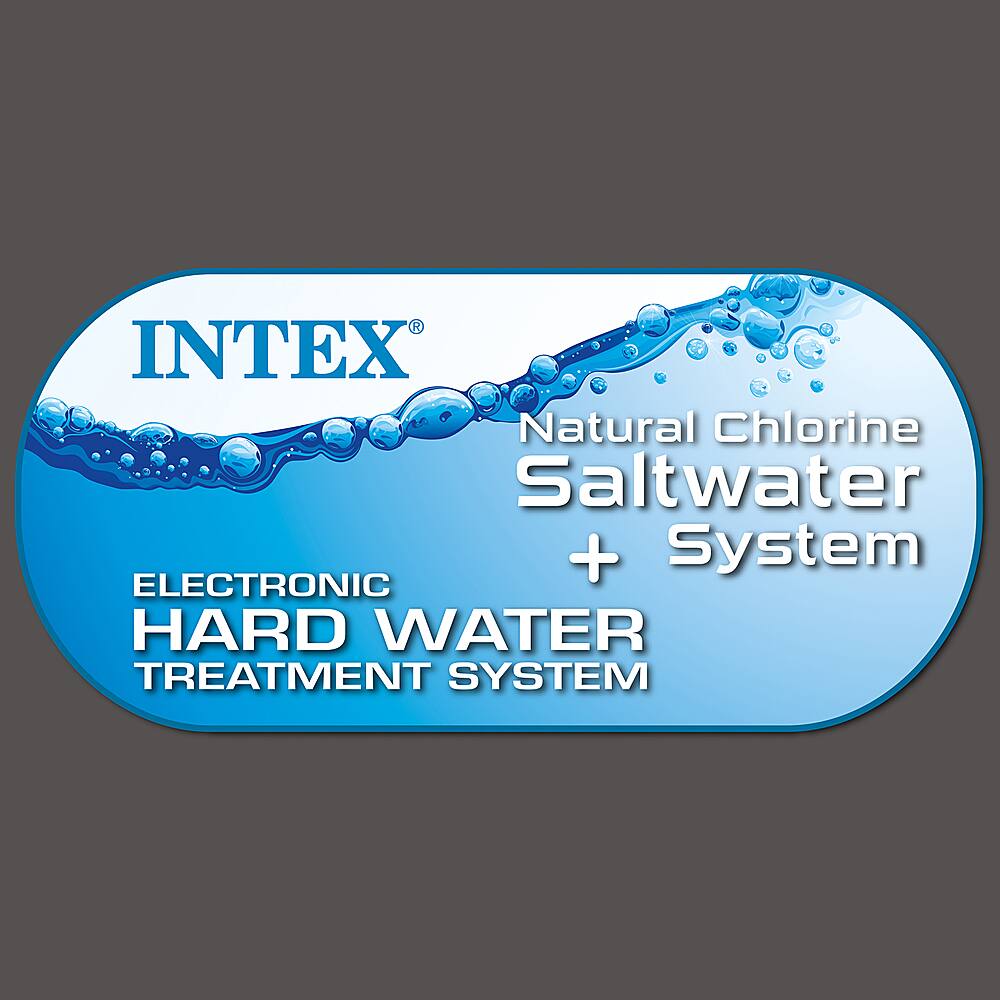 Alt View 11. Intex - PureSpa Plus Inflatable Square Hot Tub Spa 94x28 in - Gray.