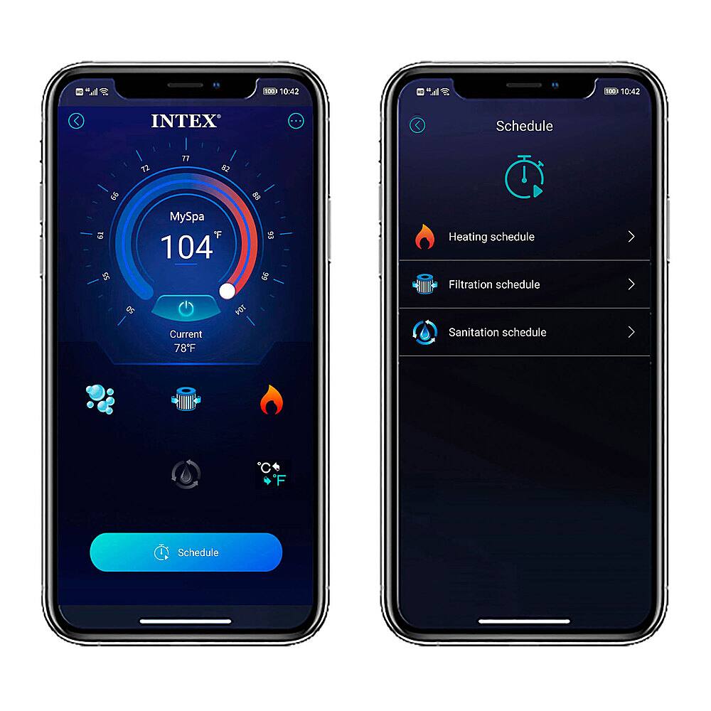 Alt View 1. Intex - PureSpa Plus Inflatable Square Hot Tub Spa 94x28 in - Gray.