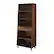 Angle. Walker Edison - Modern Drawer 5-Shelf Tall Bookcase - Dark Walnut.