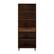 Front. Walker Edison - Modern Drawer 5-Shelf Tall Bookcase - Dark Walnut.