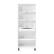 Front. Walker Edison - Modern Drawer 5-Shelf Tall Bookcase - Solid White.