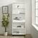 Alt View 11. Walker Edison - Modern Drawer 5-Shelf Tall Bookcase - Solid White.