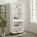 Alt View 12. Walker Edison - Modern Drawer 5-Shelf Tall Bookcase - Solid White.