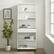 Alt View 16. Walker Edison - Modern Drawer 5-Shelf Tall Bookcase - Solid White.