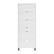 Alt View 24. Walker Edison - Modern Drawer 5-Shelf Tall Bookcase - Solid White.
