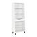 Left. Walker Edison - Modern Drawer 5-Shelf Tall Bookcase - Solid White.