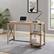 Alt View 12. Walker Edison - Modern Farmhouse Metal and Wood Desk - White Oak.