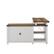 Alt View 24. Walker Edison - Modern Farmhouse L-Shaped Adjustable Desk - Brushed White/Rustic Oak.