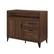 Angle. Walker Edison - Modern Storage Secretary Desk with Gliding Shelf - Dark Walnut.