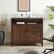 Alt View 11. Walker Edison - Modern Storage Secretary Desk with Gliding Shelf - Dark Walnut.