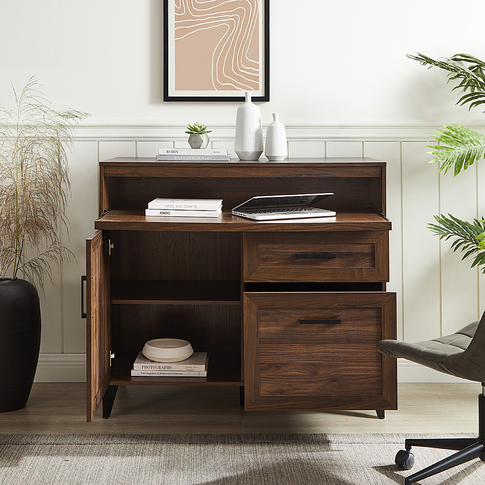 secretary desk with storage