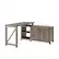 Left. Walker Edison - Modern Farmhouse L-Shaped Adjustable Desk - Grey Wash.