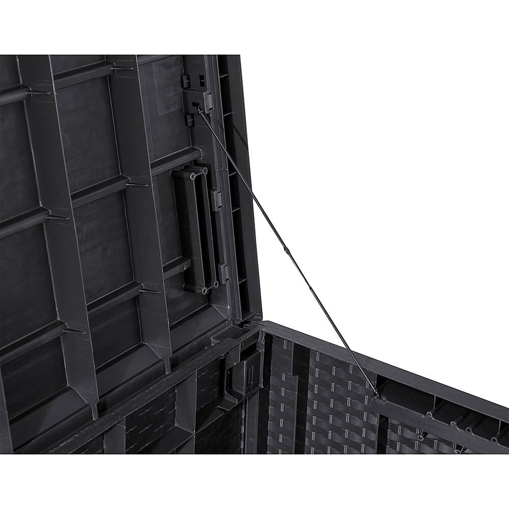 Alt View 11. Toomax - Portofino Heavy Duty 90 Gal Novel Resin Outdoor Deck Box, Gray - Gray.