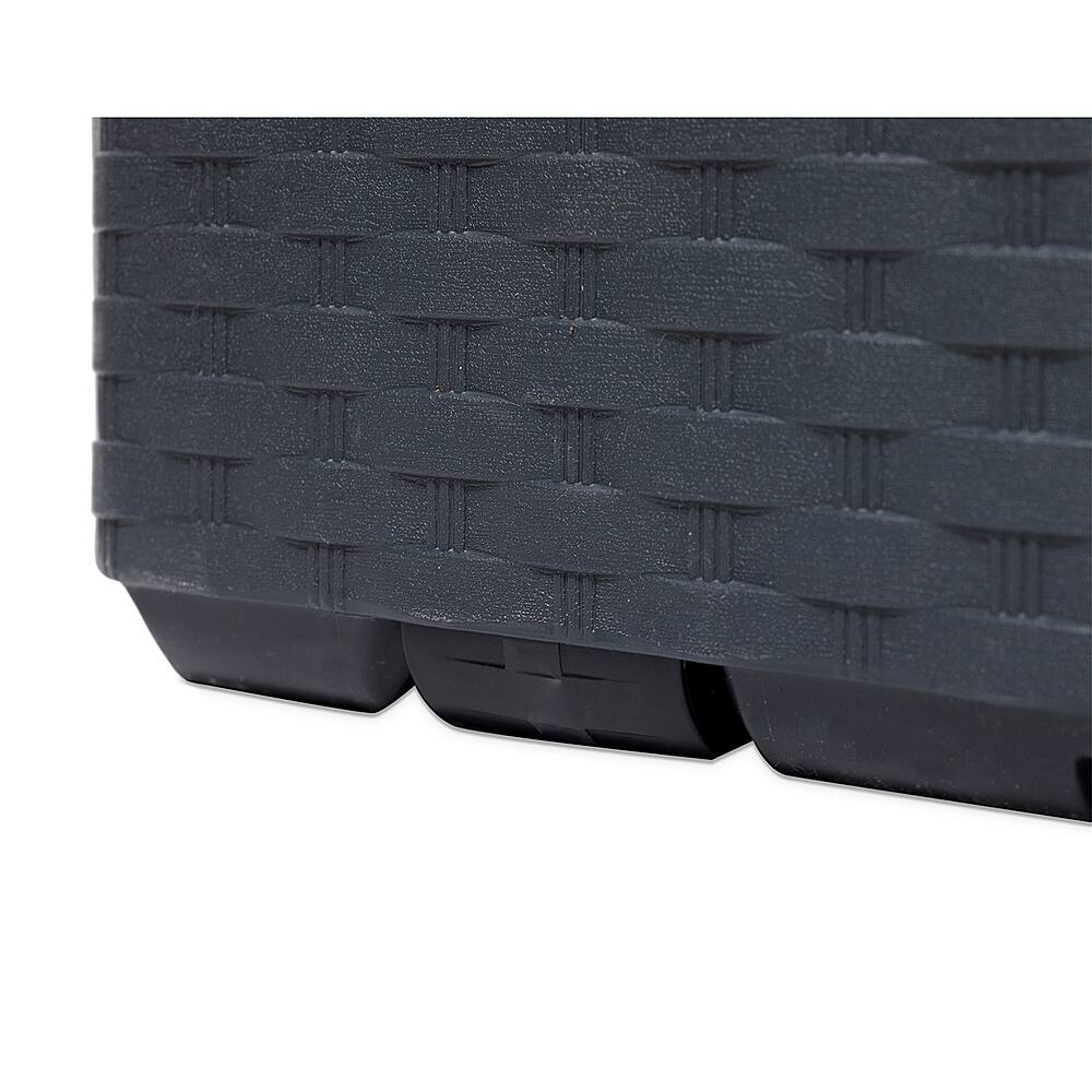 Alt View 12. Toomax - Portofino Heavy Duty 90 Gal Novel Resin Outdoor Deck Box, Gray - Gray.