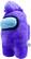 Alt View 11. Just Toys LLC - Among Us - 12" Plush - Purple w/Mohawk.