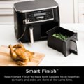 Alt View 11. Ninja - Foodi 6-in-1 10-qt. XL 2-Basket Air Fryer with DualZone Technology & Smart Cook System - Black.