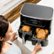Alt View 12. Ninja - Foodi 6-in-1 10-qt. XL 2-Basket Air Fryer with DualZone Technology & Smart Cook System - Black.