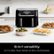 Left. Ninja - Foodi 6-in-1 10-qt. XL 2-Basket Air Fryer with DualZone Technology & Smart Cook System - Black.