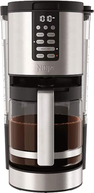 Ninja Programmable XL 14-Cup Coffee Maker PRO, Glass Carafe, Freshness  Timer, with Permanent Filter Black/Stainless Steel DCM201 - Best Buy