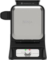 Ninja - Belgian Waffle Maker PRO NeverStick - Black/Stainless Steel - Front_Zoom