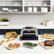 Left. Ninja - Foodi Smart XL 6-in-1 Countertop Indoor Grill with Smart Cook System, 4-quart Air Fryer - Dark Grey/Stainless.