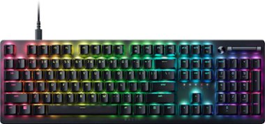 Razer - DeathStalker V2 Full Size Wired Optical Linear Gaming Keyboard with Low-Profile Design - Black - Front_Zoom