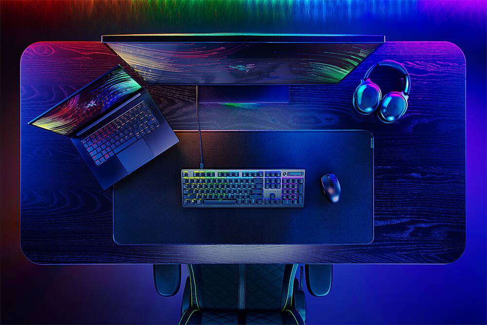 Alt View 16. Razer - DeathStalker V2 Full Size Wired Optical Linear Gaming Keyboard with Low-Profile Design - Black.