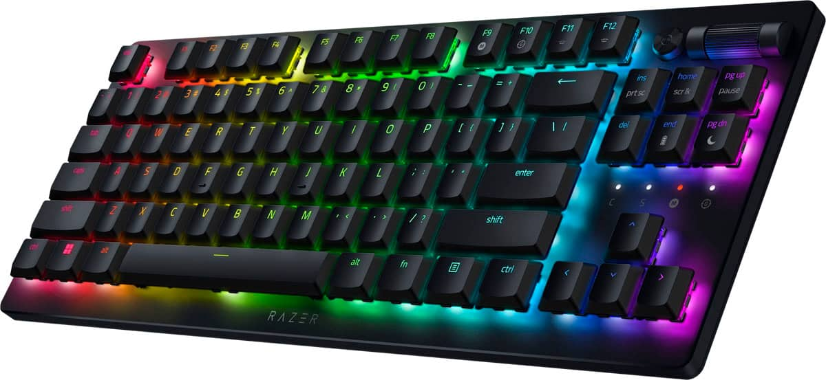 グリーン・ホワイト系 完成品♪ Razer Deathstalker V2 pro TKL Linear