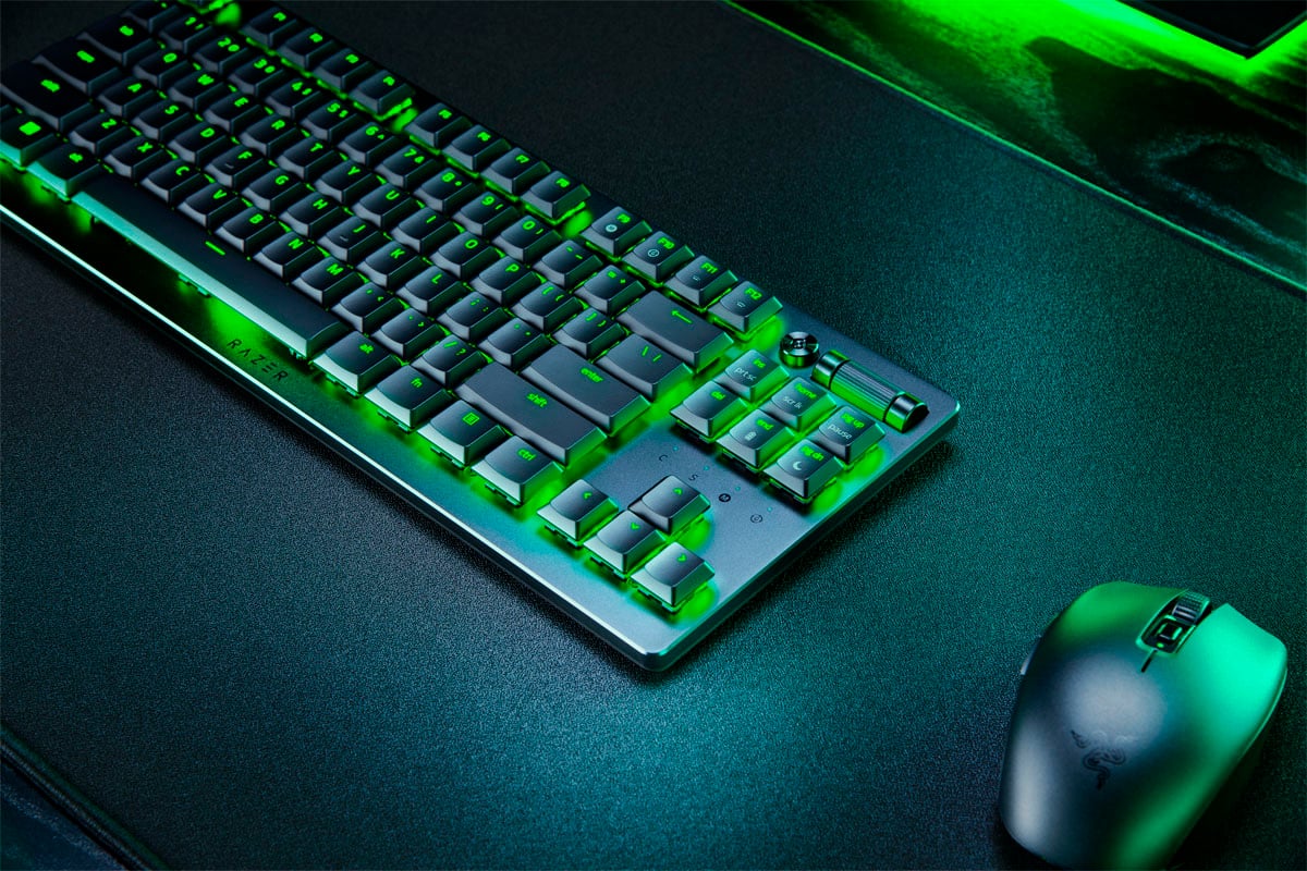 Alt View 18. Razer - DeathStalker V2 Pro TKL Wireless Optical Linear Switch Gaming Keyboard with Low-Profile Design - Black.