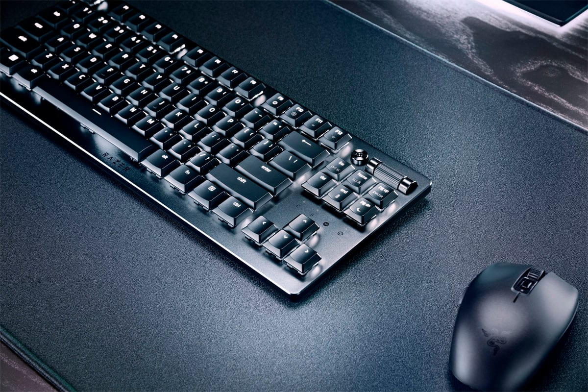Alt View 19. Razer - DeathStalker V2 Pro TKL Wireless Optical Linear Switch Gaming Keyboard with Low-Profile Design - Black.