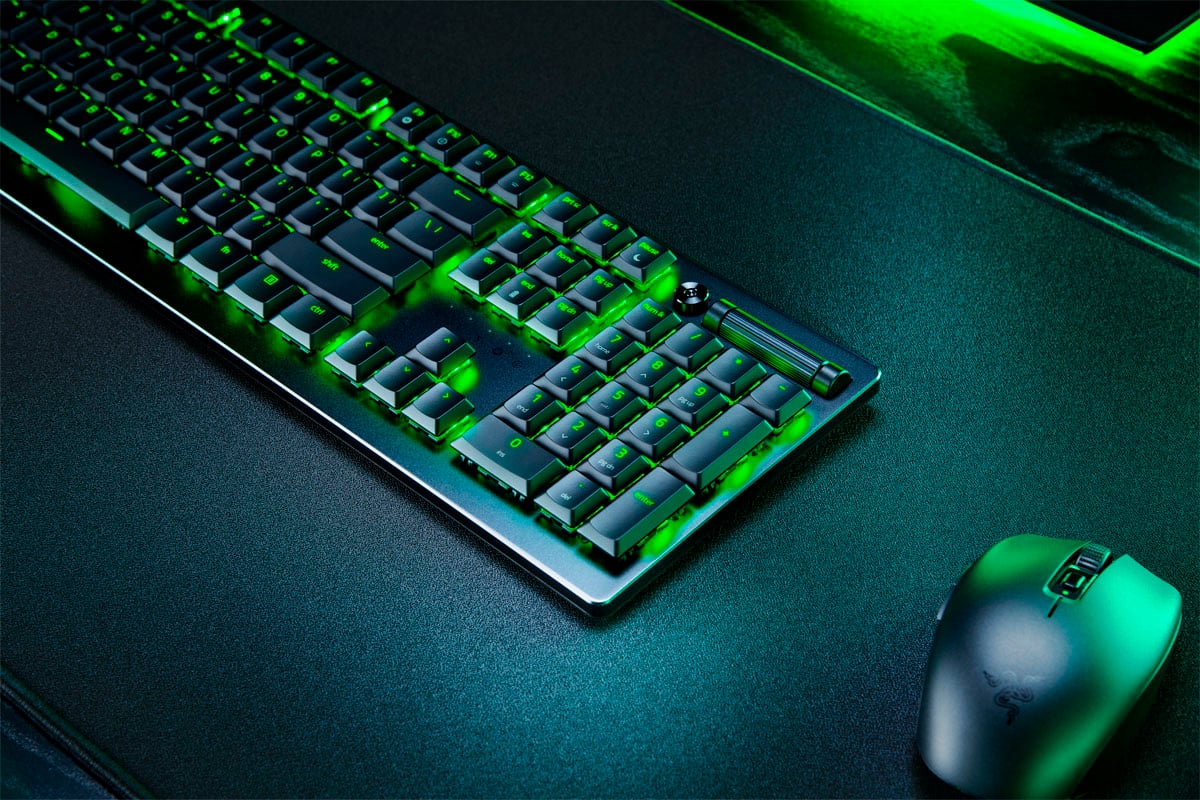 Alt View 20. Razer - DeathStalker V2 Pro Full Size Wireless Optical Linear Switch Gaming Keyboard with Low-Profile Design - Black.